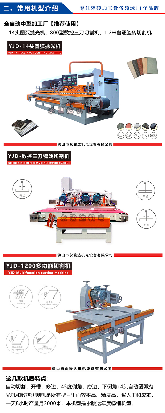 新開(kāi)辦瓷磚加工廠需要哪些設(shè)備？